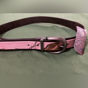 NWT Realtree Camo Pink and Brown Women's Belt M/L